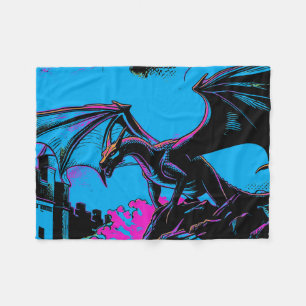 Burgwächter - Drache Fleecedecke
