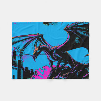 Burgwächter - Drache Fleecedecke