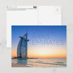Burj Al Arab, Dubaï, É.-U.A. Carte postale de voya
