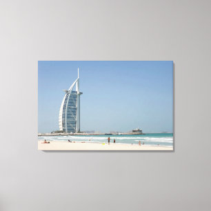 Burj Al Arab From Sunset Beach, Dubai Leinwanddruck