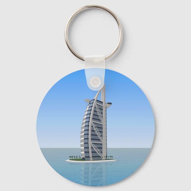 Burj Al Arab Hotel Dubai: 3D-Modell: Schlüsselanhänger (Vorderseite)