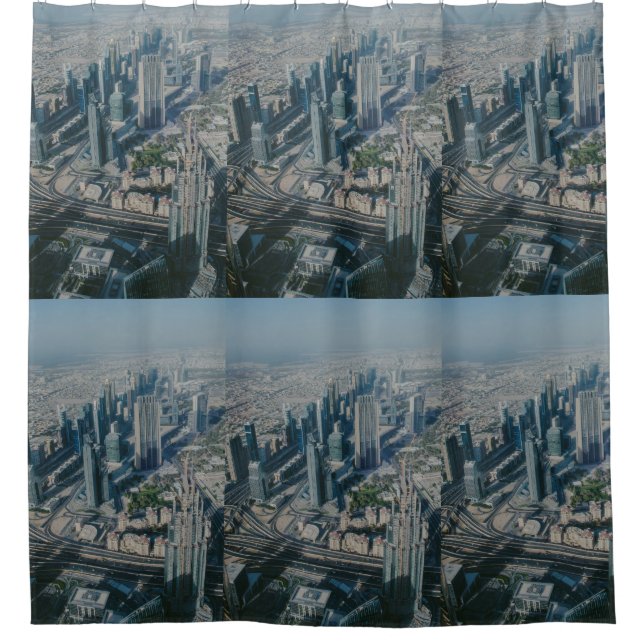 Burj Khalifa Ansicht, Dubai Duschvorhang (Vorderseite)