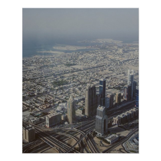 Burj Khalifa Ansicht, Dubai Poster (Vorderseite)