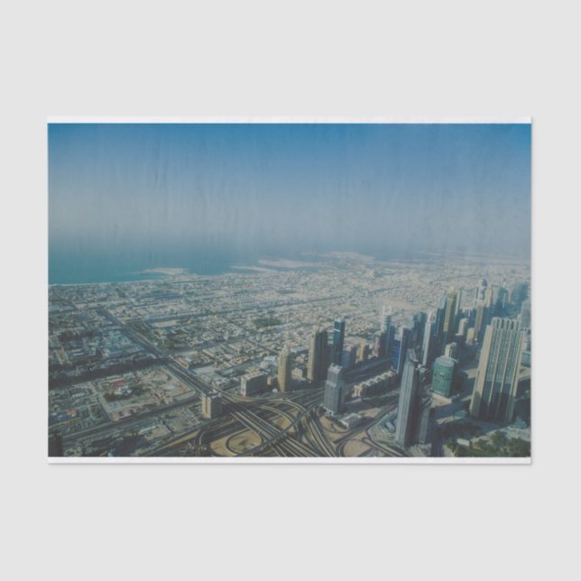Burj Khalifa Ansicht, Dubai Seidenpapier (Vorderseite)