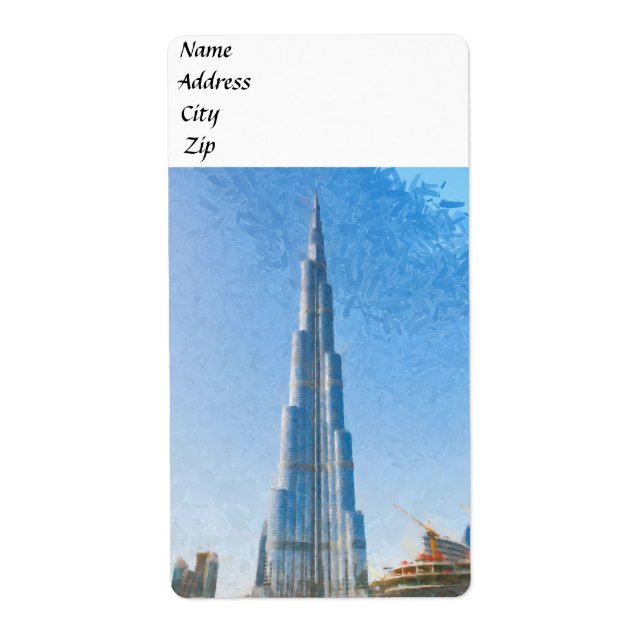 Burj Khalifa, Gemälde in Dubai (Vorne)