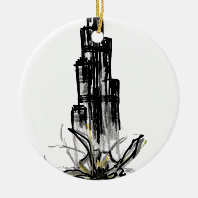 burj khalifa keramikornament (Vorne)