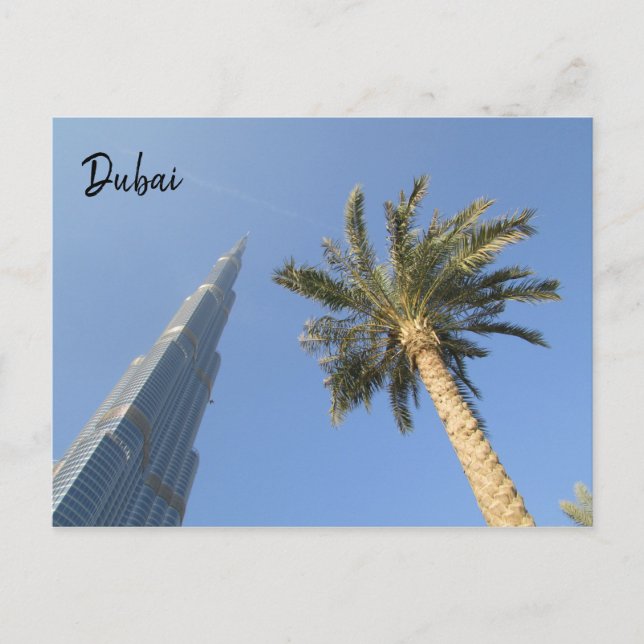 Burj-Khalifa-Palme Postkarte (Vorderseite)