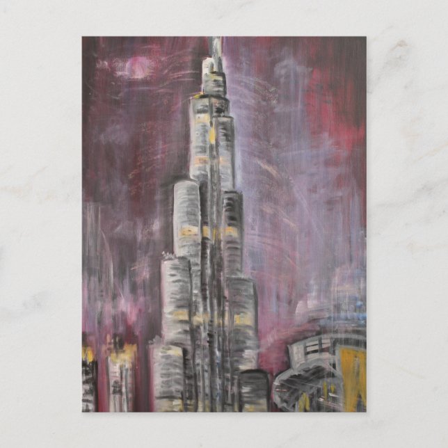 Burj Khalifa Postkarte (Vorderseite)