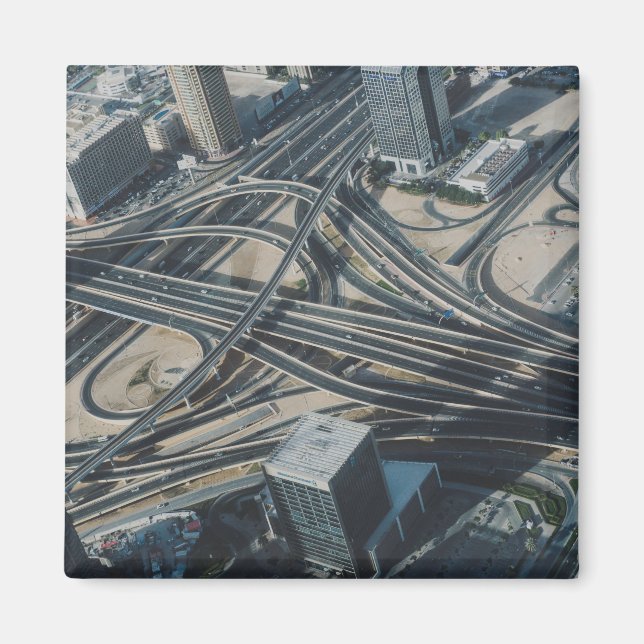 Burj Khalifa Straßenansicht, Dubai Magnet (Vorne)