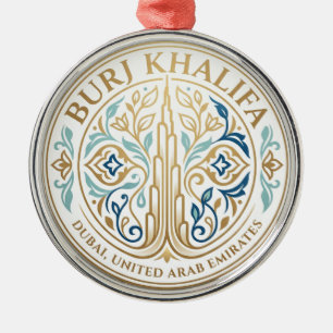 Burj Khalifa Vereinigte Arabische Emirate Ornament Aus Metall