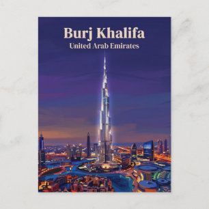Burj Khalifa Vereinigte Arabische Emirate Postkarte