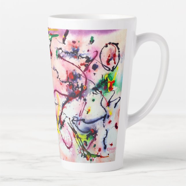 Burkay Rosada Wirbel ArtLatte Tasse (Rechts)