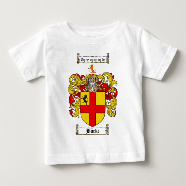 BURKE-FAMILIENWAPPEN - BURKE-WAPPEN BABY T-SHIRT (Vorderseite)