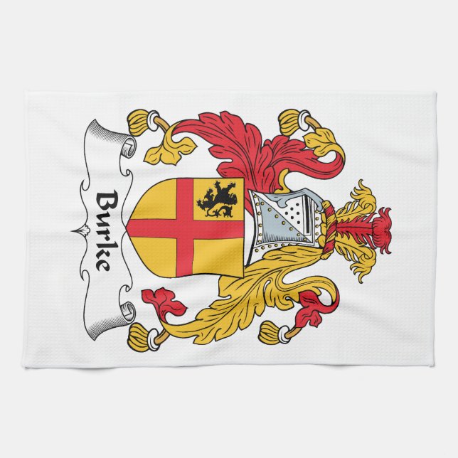 Burke-Familienwappen Küchentuch (Horizontal)
