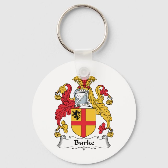 Burke Familienwappen Schlüsselanhänger (Vorderseite)