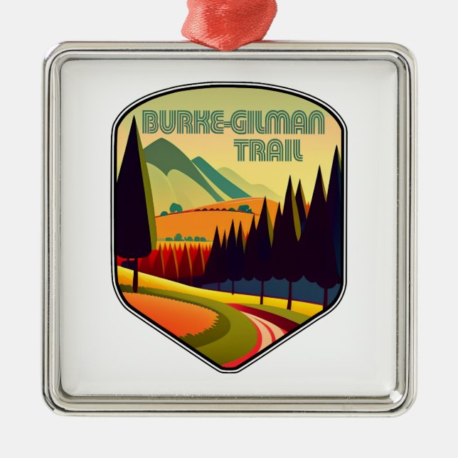 Burke-Gilman Trail Colors Ornament Aus Metall (Vorne)