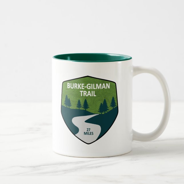 Burke-Gilman Trail Zweifarbige Tasse (Rechts)