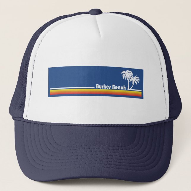 Burkes Beach South Carolina Truckerkappe (Vorderseite)