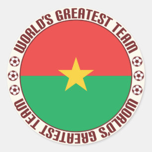 Burkina Faso beststes Team Runder Aufkleber