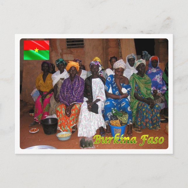 Burkina Faso - Bobo Vendors - Postkarte (Vorderseite)