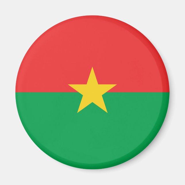 Burkina Faso Fahnenmagnet Magnet (Vorne)
