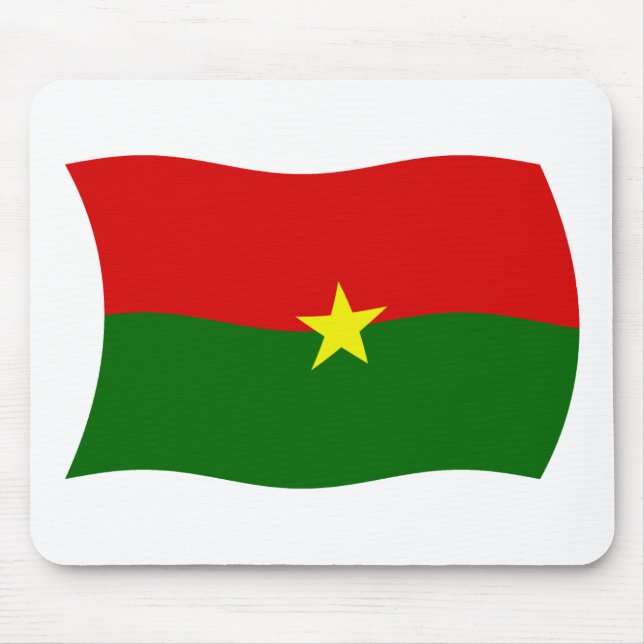 Burkina Faso Flag Mousepad (Vorne)