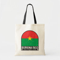 Burkina Faso FlaggenEmblem gestört Vintag