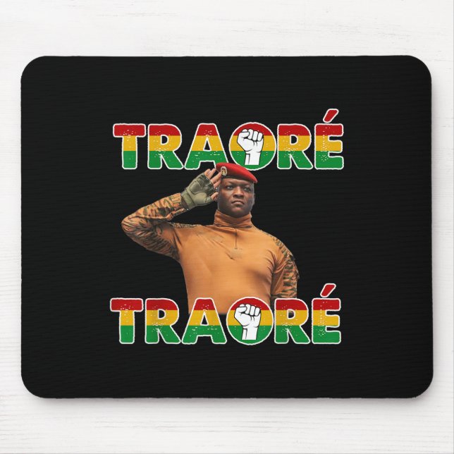 Burkina Faso - Ibrahim Traoré _ Thomas Sankara Mousepad (Vorne)
