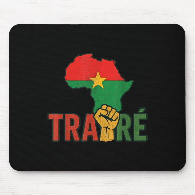 Burkina Faso-ibrahim Traoré _ Thomas Sankara Mousepad (Vorne)