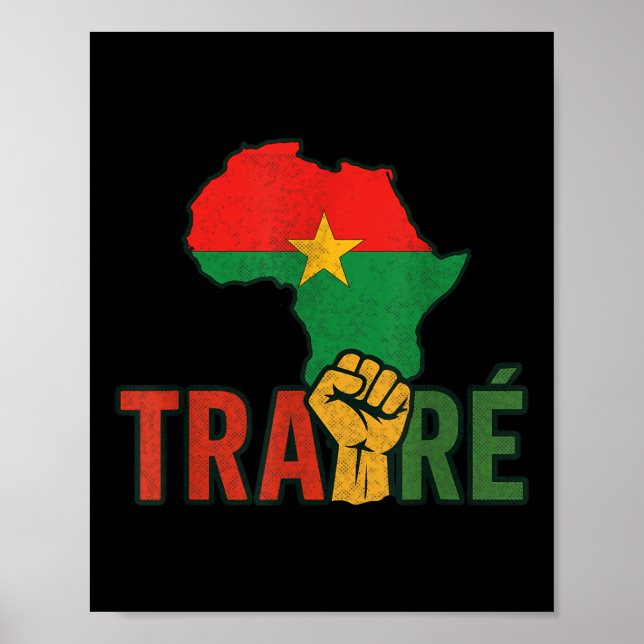 Burkina Faso-ibrahim Traoré _ Thomas Sankara Poster (Vorne)