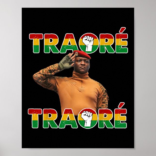 Burkina Faso - Ibrahim Traoré _ Thomas Sankara Poster (Vorne)