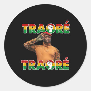 Burkina Faso - Ibrahim Traoré _ Thomas Sankara Runder Aufkleber