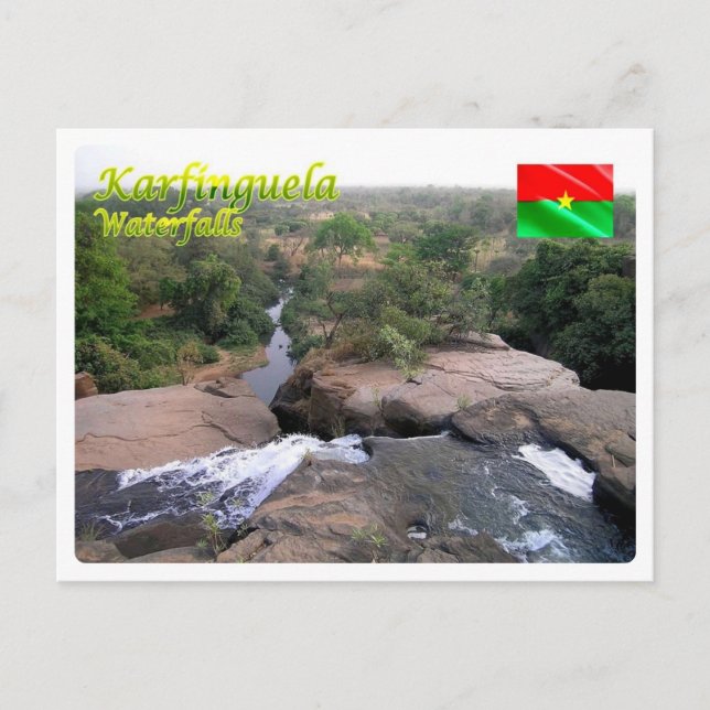 Burkina Faso - Karfinguela Waterfalls - Postkarte (Vorderseite)