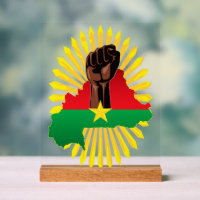 Burkina Faso Karte, Flagge und Revolution Fest
