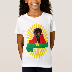 Burkina Faso Karte, Flagge und Revolution Fest T-Shirt
