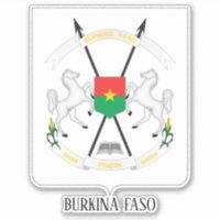Burkina Faso National Coat of Arms Patriotic