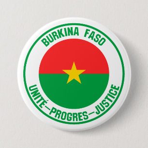 Burkina Faso RundEmblem Button