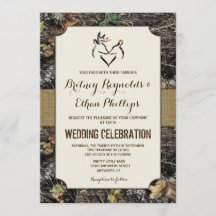 Burlap + Camouflage der Hirschjagd Hochzeitsaufent