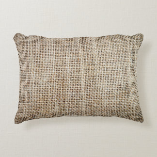 Burlap Hessian Hintergrundtextur Dekokissen