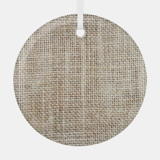Burlap Hessian Hintergrundtextur Ornament Aus Glas