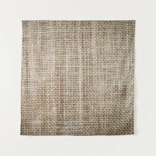 Burlap Hessian Hintergrundtextur Wandteppich