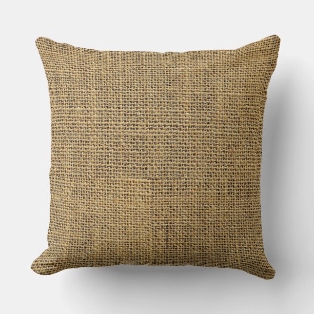 Burlap Jute Kissen (Vorderseite)
