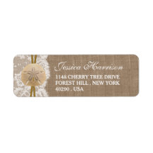Burlap, Lace & Sand Dollar Beach Brautparty