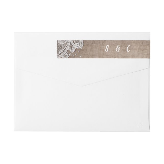 Burlap Lace silber Glitzer rustikales Land Hochzei (Rückseite)