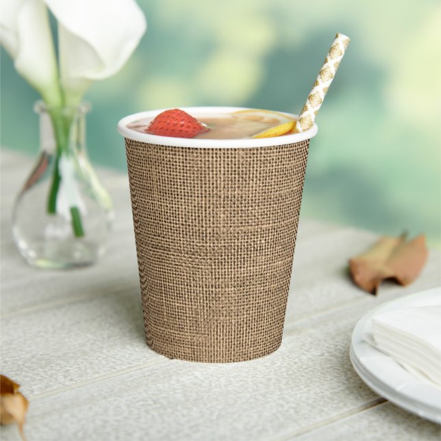 Burlap Pappbecher (In Situ)