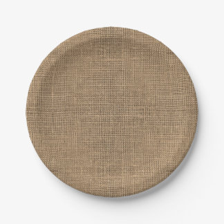 Burlap Pappteller