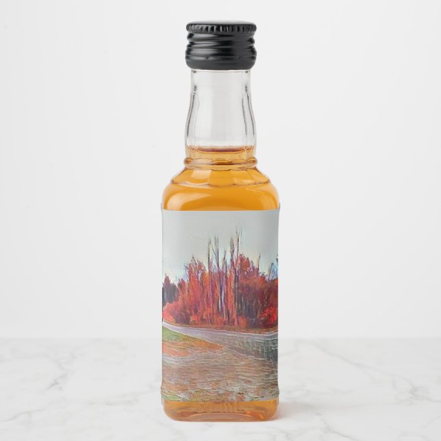 Burleigh Falls Paint Mini Liquor Flasche Set Alkoholflaschenetikett (Vorderseite)