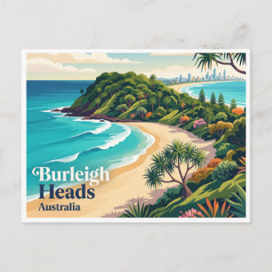 Burleigh Heads Gold Coast Australien Postkarte