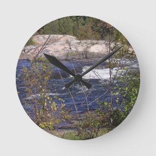 Burleigh-Wasserfälle Runde Wanduhr