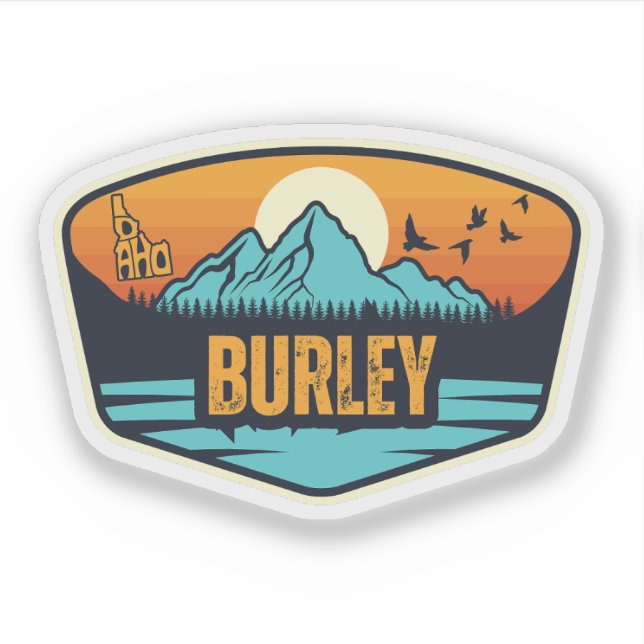 Burley, Idaho Aufkleber (Vorderseite)